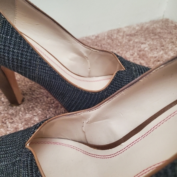 Plenty by Tracy Reese (Anthropologie) Rebecca Plaid Career Heels, Size 6.5 (37) - Picture 8 of 9